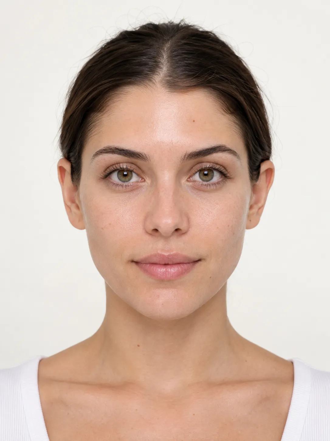 Front-facing portrait taken in even daylight